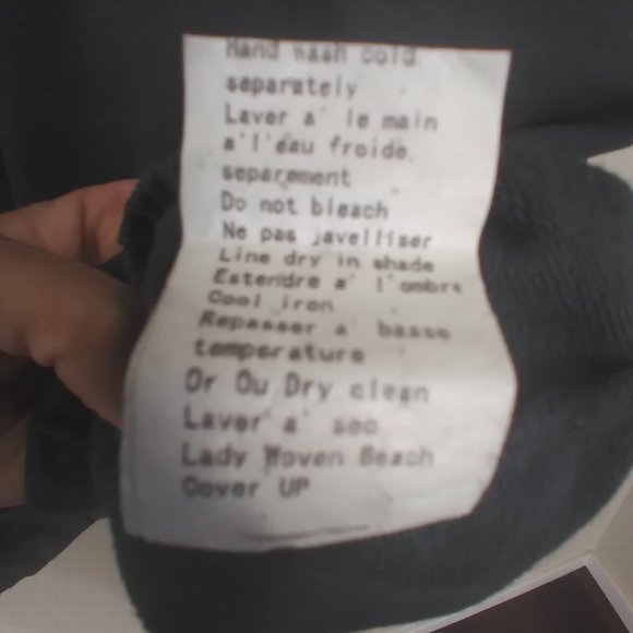 Vanessa Alexandra, Made in Italy Top or Beach Cover Up. Grey - Picture 8 of 10